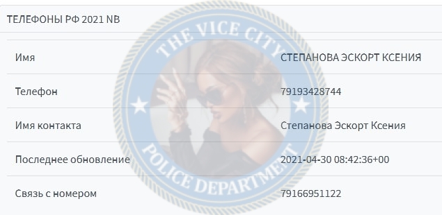Степанова Ксения — эскортница 1997 г.р. Степанова Ксения — эскортница 1997 г.р.