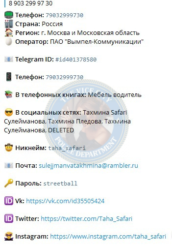 Сулейманова Тахмина - эскортница 1991 г.р. Сулейманова Тахмина - эскортница 1991 г.р.