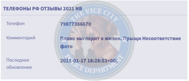 Краснова Диана 2001 г.р. - ЧС эскорта Краснова Диана 2001 г.р. - ЧС эскорта
