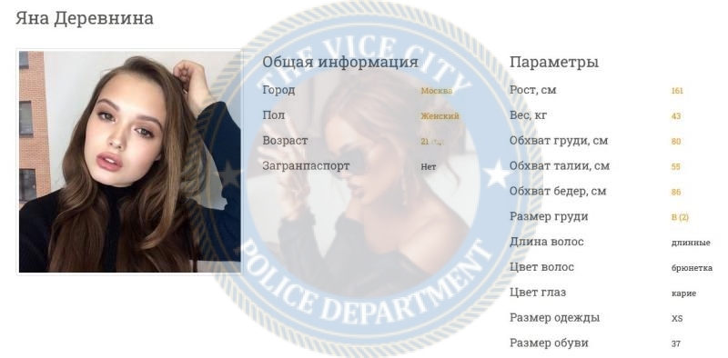 Деревнина Яна - эскортница 2000 г.р. Деревнина Яна - эскортница 2000 г.р.