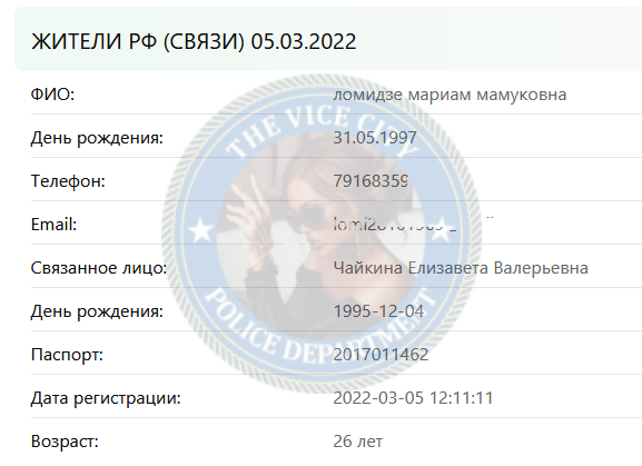 Ломидзе Мариам - эскортница 1997 г.р. Ломидзе Мариам - эскортница 1997 г.р.