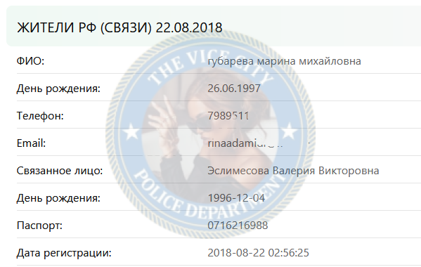 Губарева Марина - сутенерша 1997 г.р. Губарева Марина - сутенерша 1997 г.р.