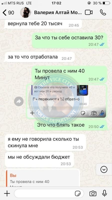 Лабутина Валерия 1997 г.р. - ЧС эскорта Лабутина Валерия 1997 г.р. - ЧС эскорта