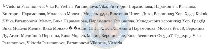 Парамонова Виктория - эскортница 1989 г.р. Парамонова Виктория - эскортница 1989 г.р.