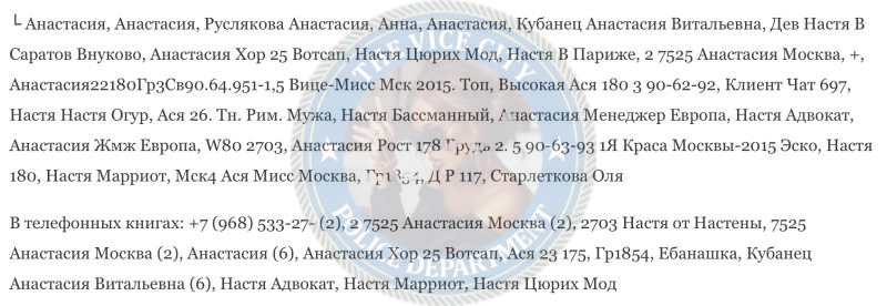 Руслякова Анастасия - эскортница 1993 г.р. Руслякова Анастасия - эскортница 1993 г.р.