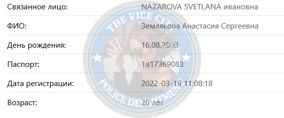 Землякова Анастасия - сутенёр 2003 Землякова Анастасия - сутенёр 2003