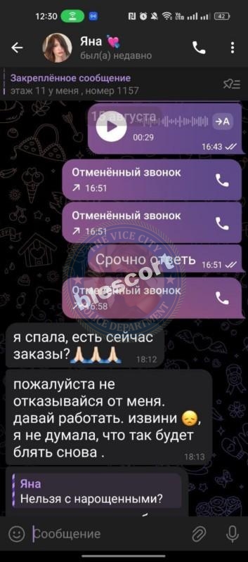 Яна Шипелева - ЧС эскорта Яна Шипелева - ЧС эскорта