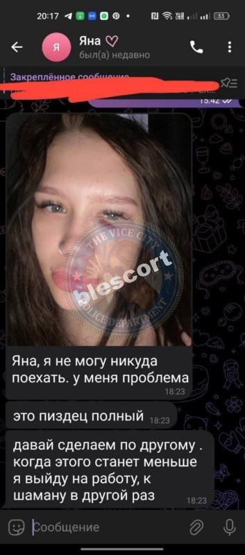 Яна Шипелева - ЧС эскорта Яна Шипелева - ЧС эскорта