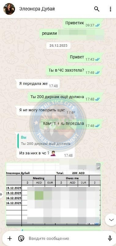Анастасия Ратникова 2002 г.р. - ЧС эскорта Анастасия Ратникова 2002 г.р. - ЧС эскорта