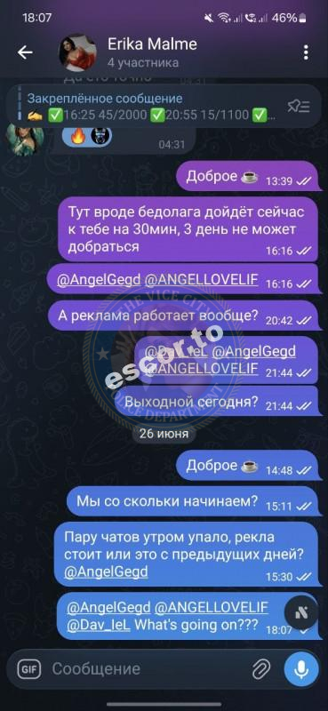 Гельман Милена 1995 г.р. - ЧС эскорта Гельман Милена 1995 г.р. - ЧС эскорта